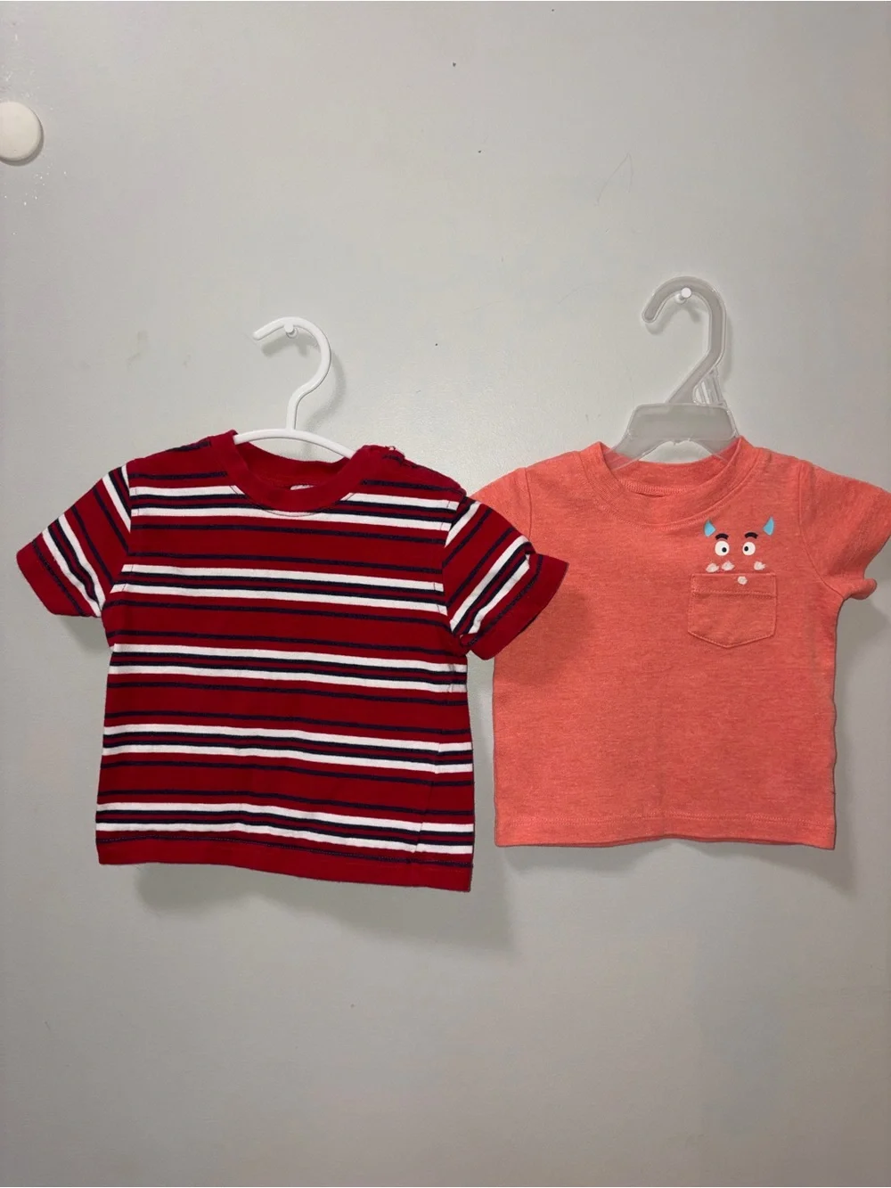 Carters Red & Orange T‎ Shirt Bundle Boys 6 M